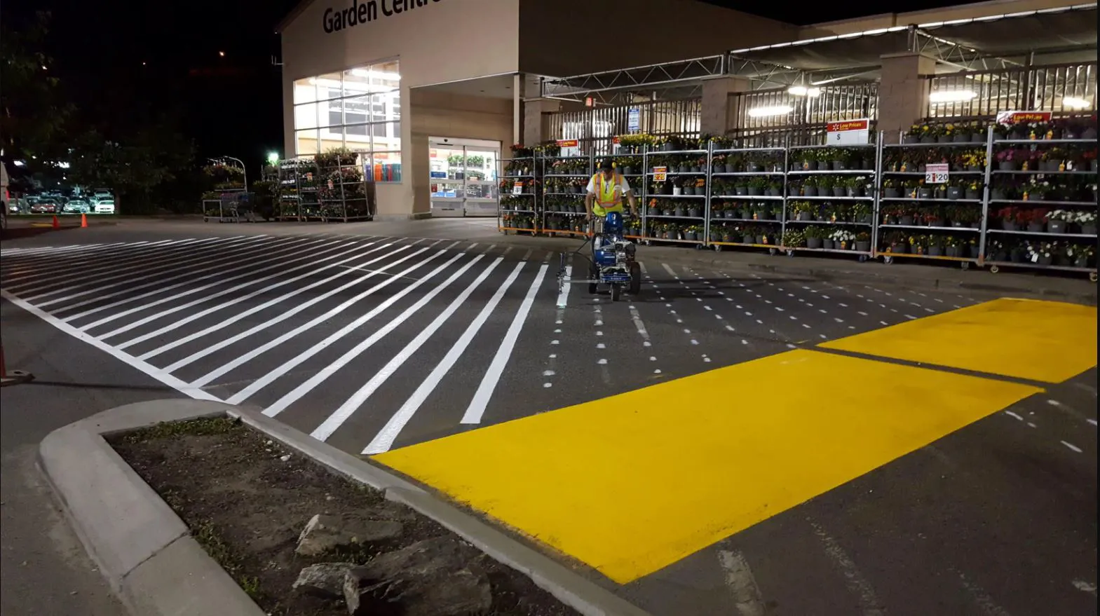 parking lot line painting